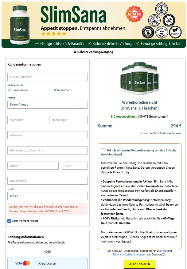 
SlimSana - Secure Page